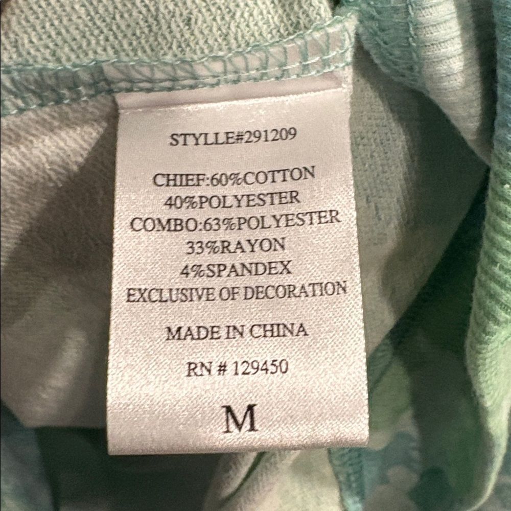 Feeling Festive Green Tie-Dye Shamrock Sweatshirt - Picture 7 of 7